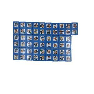 1976 Mickey & Friends Disney /Replaceent / Disneyworld Blue Dominoes Vintage 28